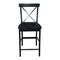 International Concepts X-Back Counter Height Stool, 24" Seat Height, Black S46-6132 - alternate 5